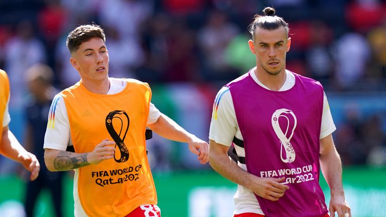 Wilson also turned out for Wales alongside Gareth Bale