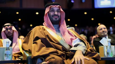 Reuters Crown Prince Mohammed bin Salman of Saudi Arabia attends the US-Saudi Investment Forum in Washington DC, (19 November 2025)
