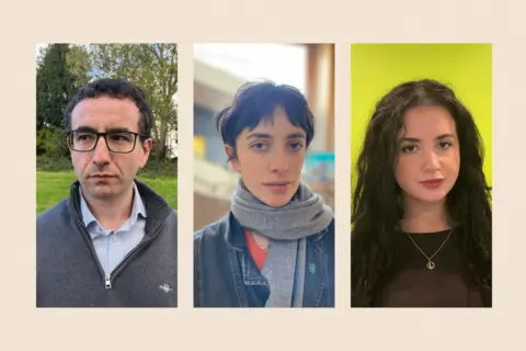 Three shots of: Ben Dory, Tash Hyman and Lavona Zarum 