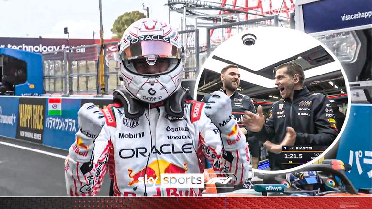 Max Verstappen was left in disbelief after snatching pole from both McLarens of Lando Norris and Oscar Piastri at the Japanese Grand Prix.