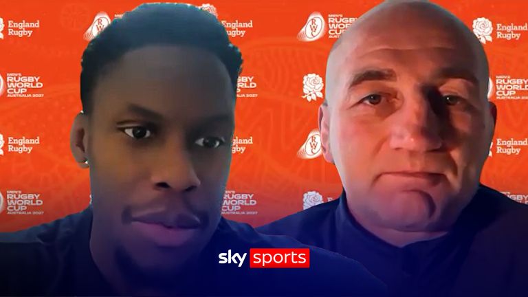Steve Borthwick and Maro Itoje
