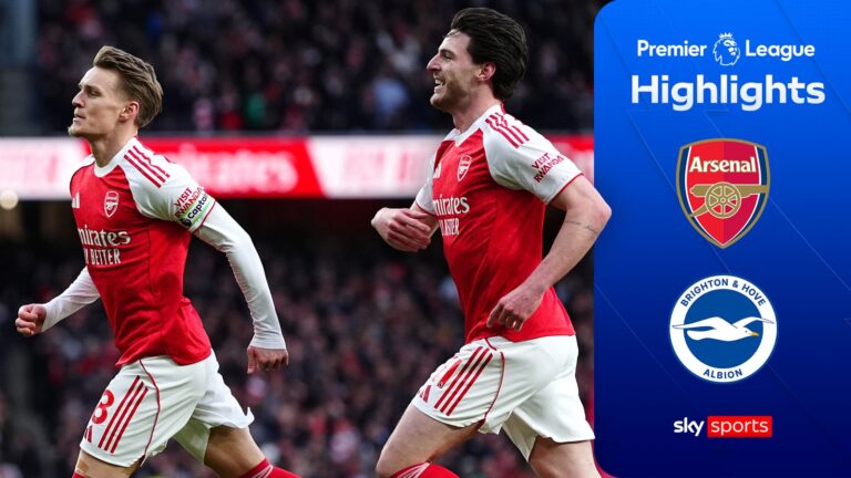 Odegaard and 'special' Raya save inspire Arsenal to huge Brighton win
