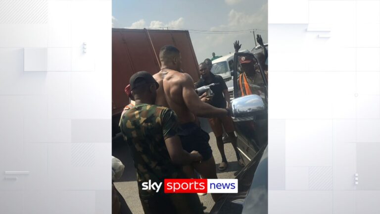 Joshua walks away from vehicle after fatal car crash in Nigeria