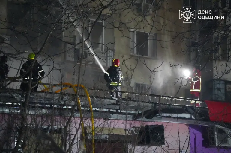 Russian attack in Ukraine's Odesa region. 