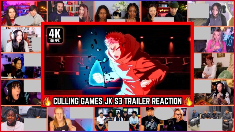 🔥🔥40+ Reactors JUJUTSU KAISEN SEASON 3 CULLING GAME OFFICIAL TRAILER REACTION MASHUP #jujutsukaisen