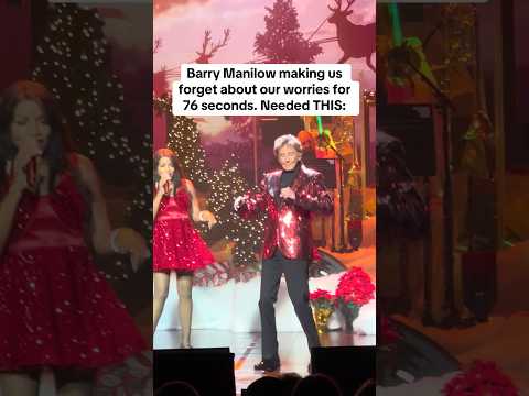 Barry Manilow Making Us Forget About Our Worries For 76 Seconds! Needed THIS: