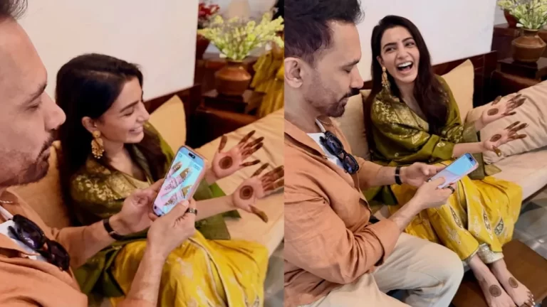 Inside Mehendi Ceremony: Raj Nidimoru turns photographer for wife Samantha Ruth Prabhu as she stuns in yellow outfit