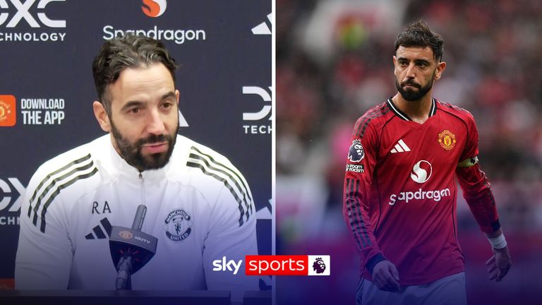 Manchester United manager Ruben Amorim admits Bruno Fernandes will be impossible to replace and he doesn't know how long his star midfielder will be out injured.