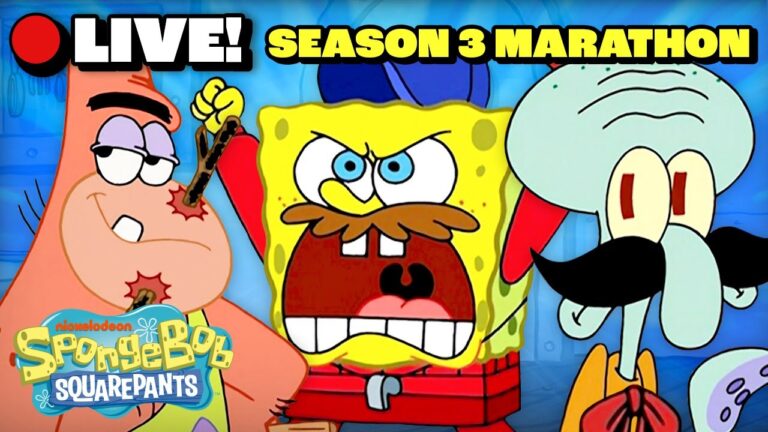🔴LIVE: SpongeBob – Season 3 Marathon | @SpongeBobOfficial
