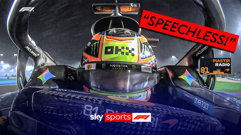 Oscar Piastri told the team he was 'speechless' on team radio after a gut-wrenching Qatar GP.