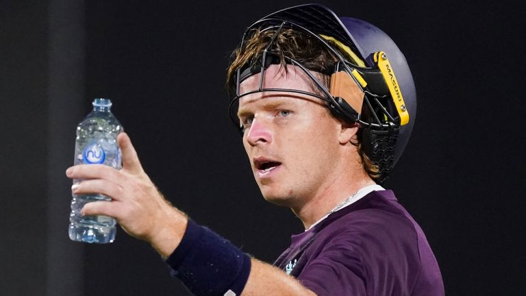 Ollie Pope, England cricket training (PA Iamges)