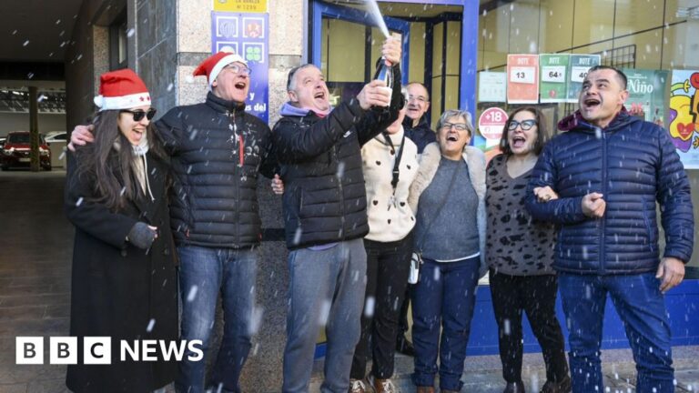 Wildfire-hit town wins €468m in Spain’s Christmas lottery