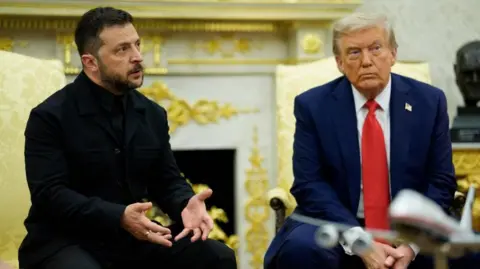 EPA/Shutterstock Volodymyr Zelensky and Donald Trump in the Oval Office