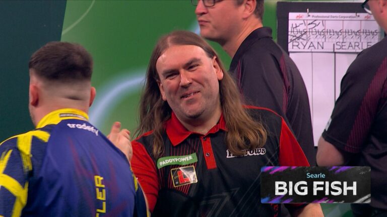 Searle reels in the Big Fish after Littler misses out on nine-darter!