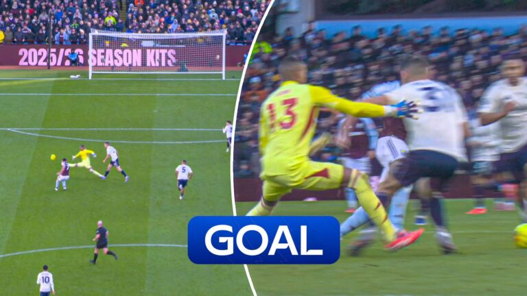 'Where's the goalkeeper?!' McGinn punishes onrushing Victor for Villa third!