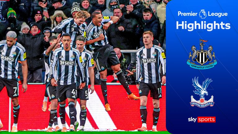 Highlights from the Premier League match between Newcastle and Crystal Palace.