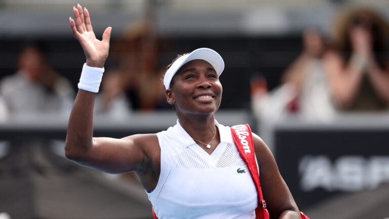 Venus Williams loses in Auckland but still competitive at 45 while Nick Kyrgios falls at first hurdle in Brisbane | Tennis News
