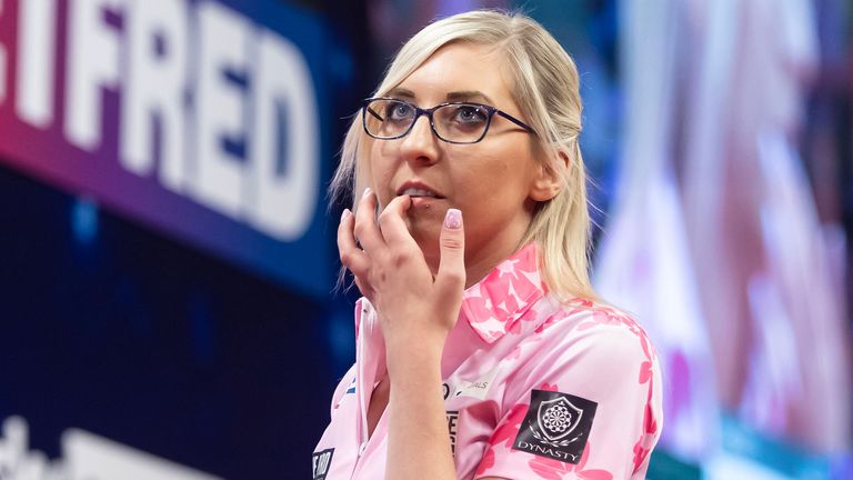 Fallon Sherrock at the World Matchplay Darts