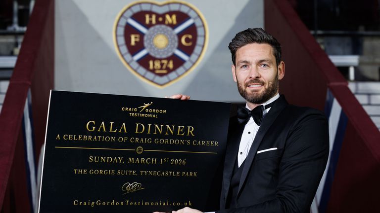 This is Craig Gordon's testimonial season