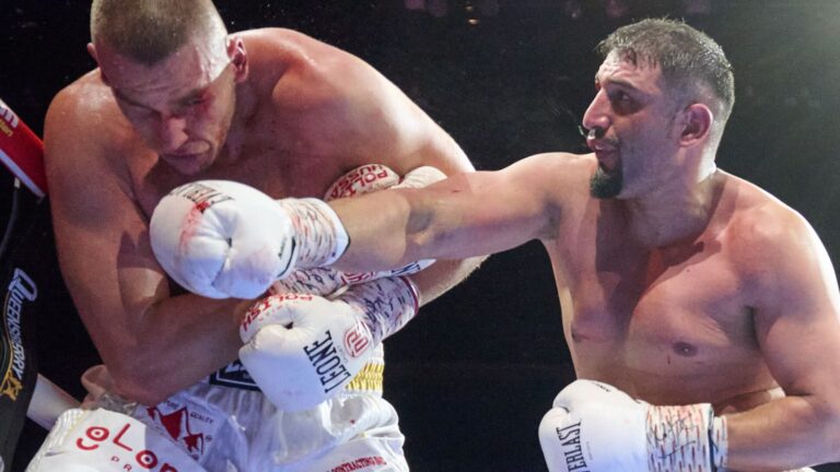 Agit Kabayel stops Damian Knyba to retain WBC interim world heavyweight title and calls for Oleksandr Usyk fight | Boxing News
