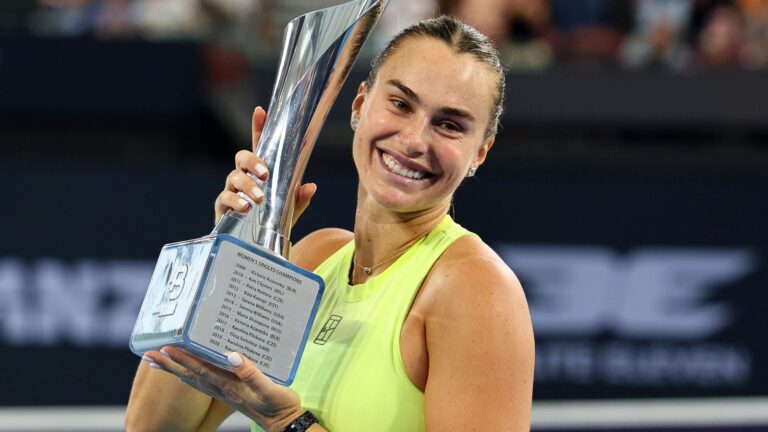 Aryna Sabalenka retains Brisbane International title after not dropping set all week as world No 1 prepares for Australian Open | Tennis News