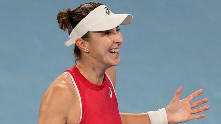 Belinda Bencic, Switzerland, United Cup tennis (Associated Press)