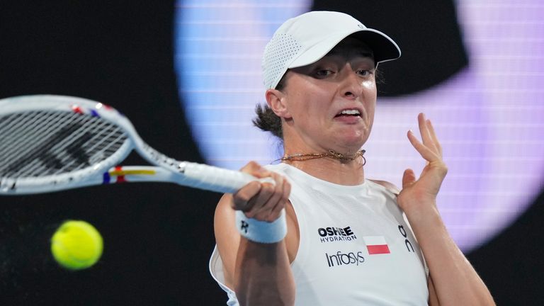 Iga Swiatek, United Cup tennis, Poland (Associated Press)