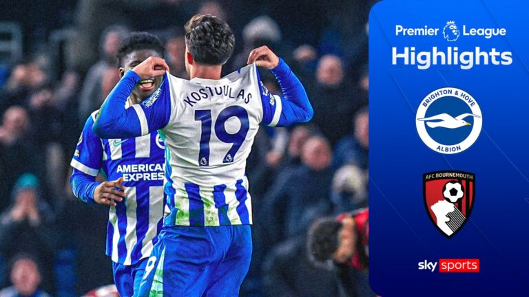 Kostoulas’ stunning late overhead kick snatches a point for Brighton