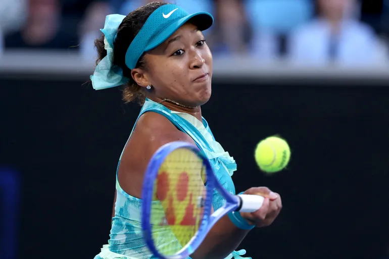 Naomi Osaka in action.