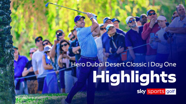 Highlights: Rory struggles as Molinari shines on day one of Hero Dubai Desert Classic