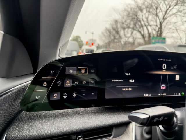 Lucid Air lights and lock controls