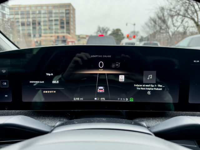 Lucid Air main display