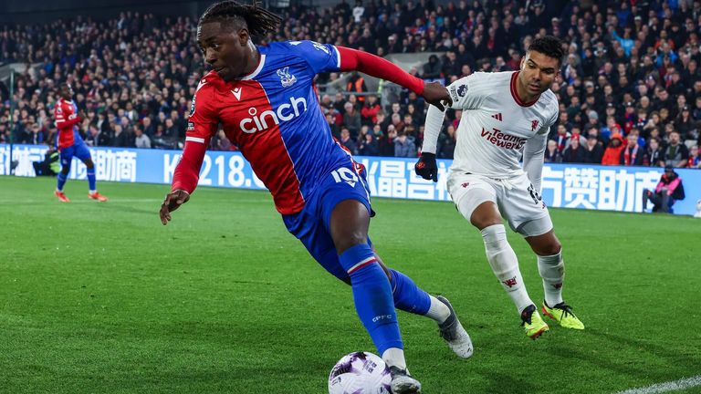 Casemiro in action for Manchester United against Crystal Palace. 
Andrew Kearns – CameraSport via Getty Images