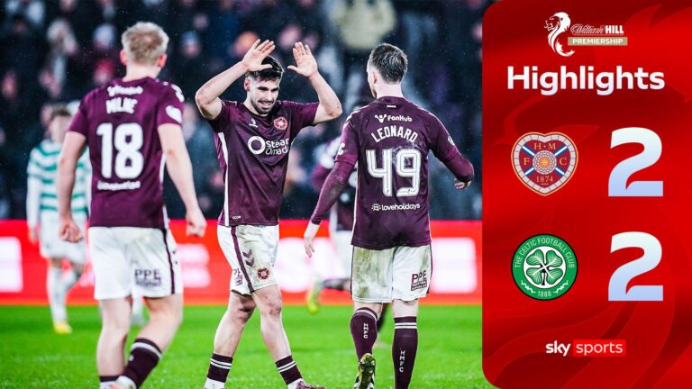 Hearts come from behind twice to draw 2-2 with Celtic in thrilling encounter
