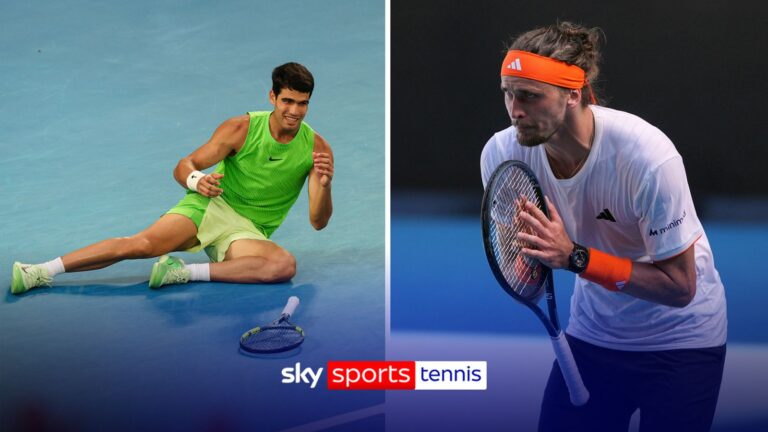 Alcaraz wins EPIC semi-final as Zverev FUMES at medical timeout