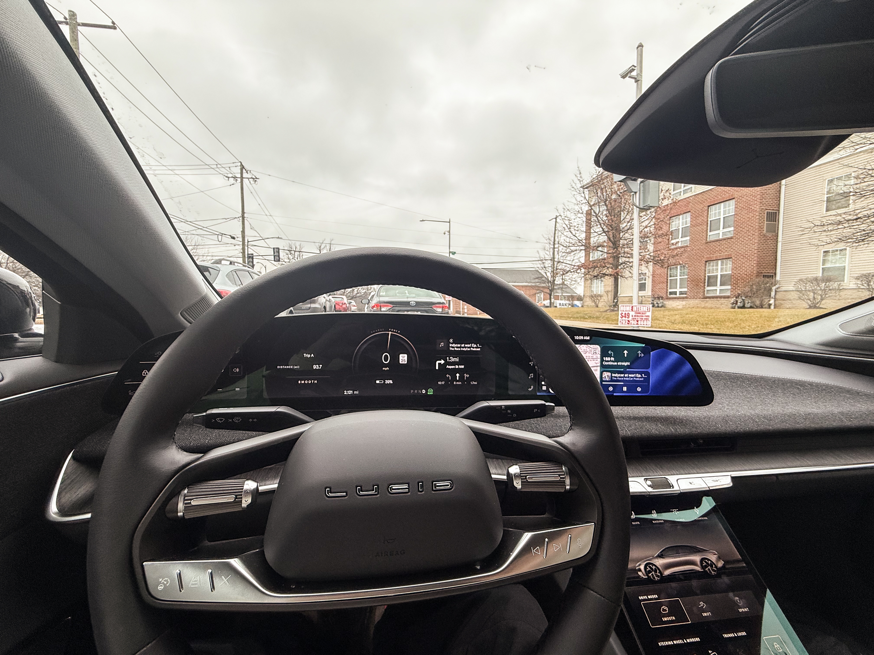Lucid Air cockpit.