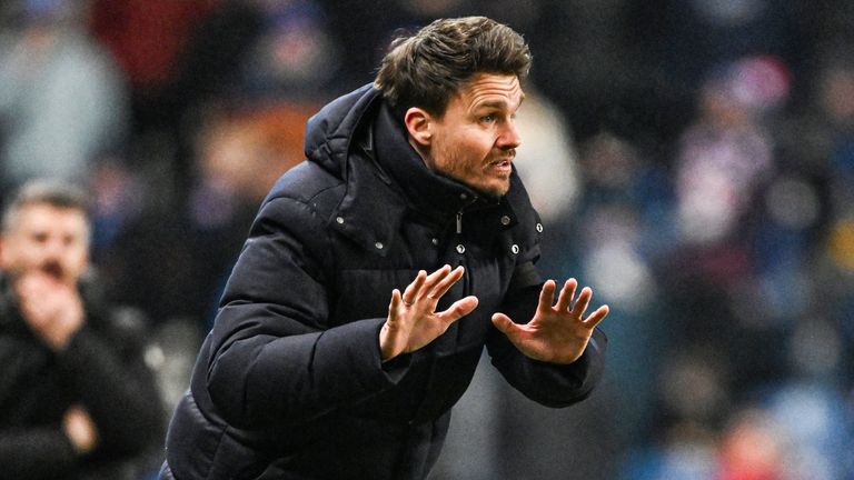 GLASGOW, SCOTLAND - DECEMBER 30: Rangers Head Coach Danny Rohl during a William Hill Premiership match between Rangers and St Mirren at Ibrox Stadium, on December 30, 2025, in Glasgow, Scotland. (Photo by Rob Casey / SNS Group)
