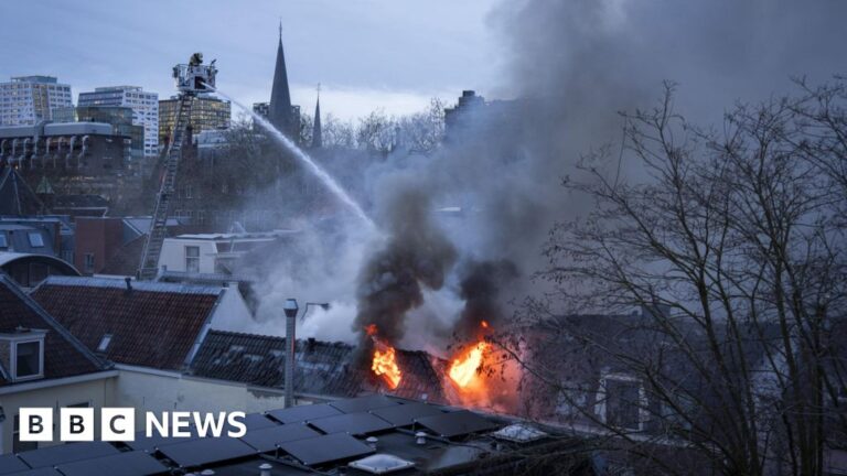 Explosion and fire in Dutch city of Utrecht caused by gas leak, officials say