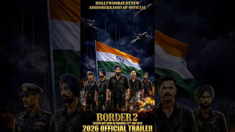 HOLLYWOODJUSTNEW – Border 2 Official Trailer 2026 | Sunny Deol | Indian Army War Movie | Full HD