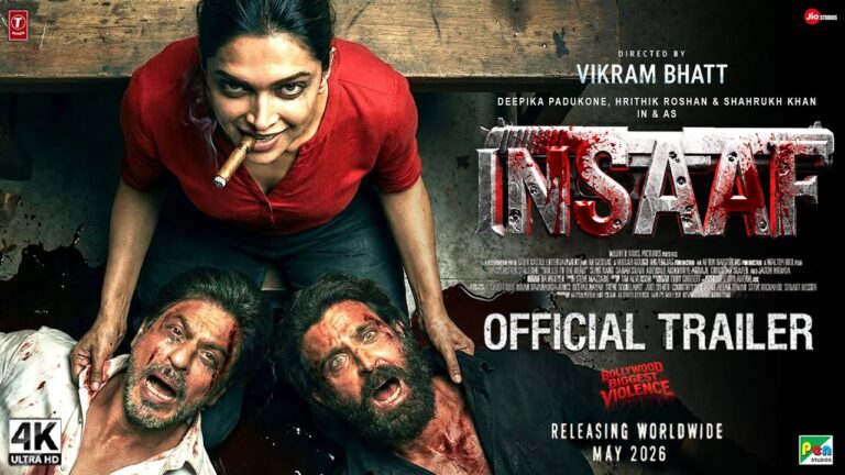 INSAAF – Official Trailer | Shahrukh Khan | Deepika Padukone | New Movies Trailer | Trailer 2026