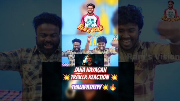 Jana Nayagan – Official Trailer REACTION 💥🔥| Ram’s Vision | #thalapathyvijay #anirudh  #jananayagan