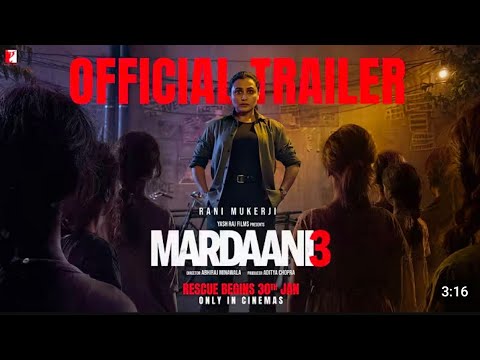 Mardaani 3 | Official Trailer | Rani Mukerji | Yashraj | Releasing 30 Jan 2026