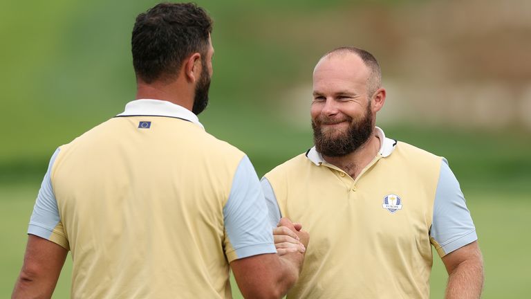 Jon Rahm and Tyrell Hatton will lead out Team Europe in Friday's opening foursomes