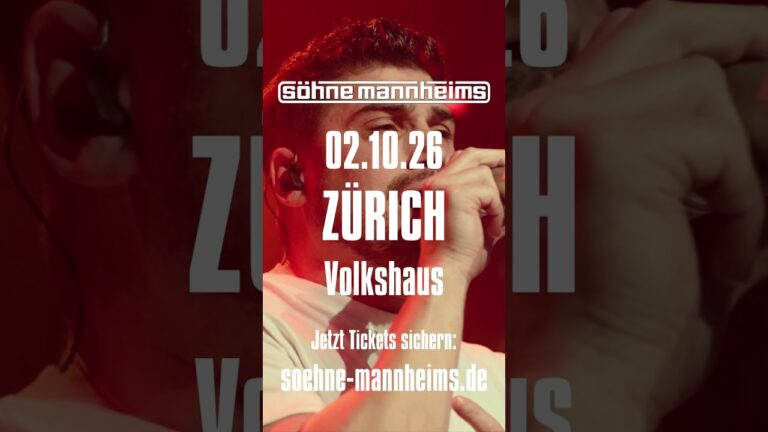 Söhne Mannheims  // 02.10.26 // Zürich [Official Trailer]