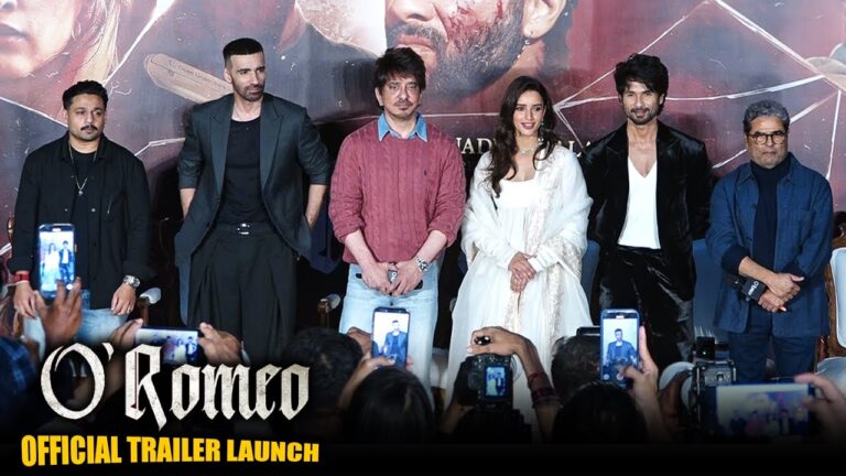 UNCUT | O’Romeo Official Trailer Launch | Shahid Kapoor,Triptii Dimri,Avinash Tiwary,Farida Jalal