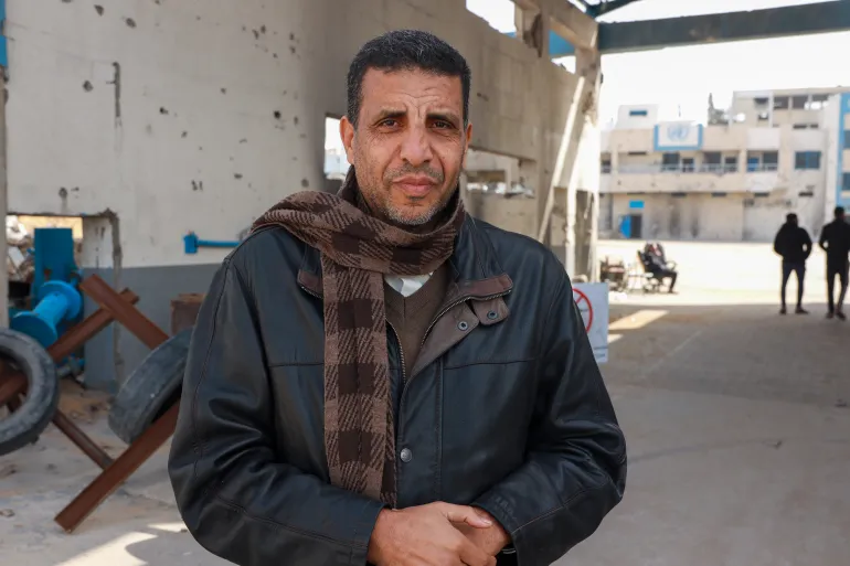 Dr Mustafa Al-Ghoul, a dentist with UNRWA for 29 years, who heads the UNRWA staff union