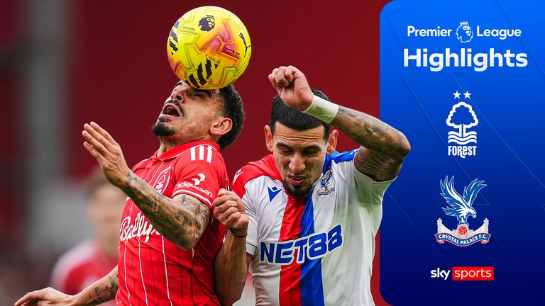 Highlights from the Premier League match between Nottingham Forest and Crystal Palace.