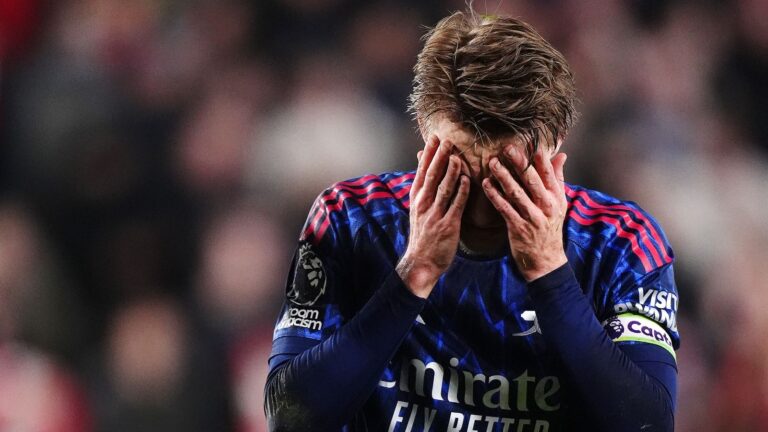 Arsenal’s Premier League title hopes hit at Brentford as familiar pattern of struggling after Man City play continues | Football News
