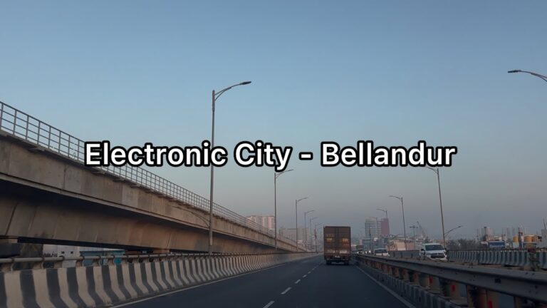 Bangalore Electronic City to Bellandur road trip via Silk Board | 4K