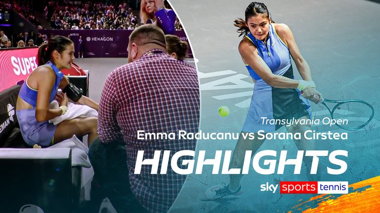 Emma Raducan against Sorana Cirstea in the Transylvania Open final